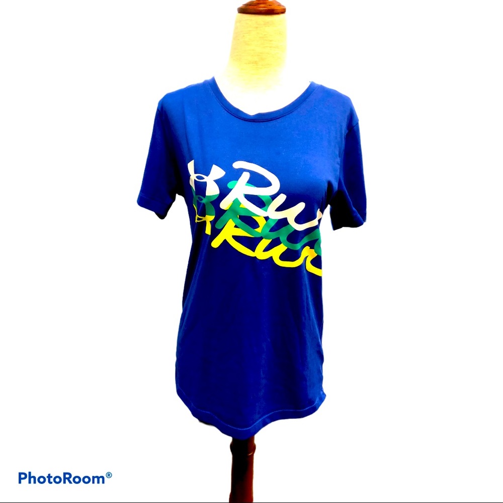 Sporty Core Under Armor‎ Run Quick Dry Blue Tee M